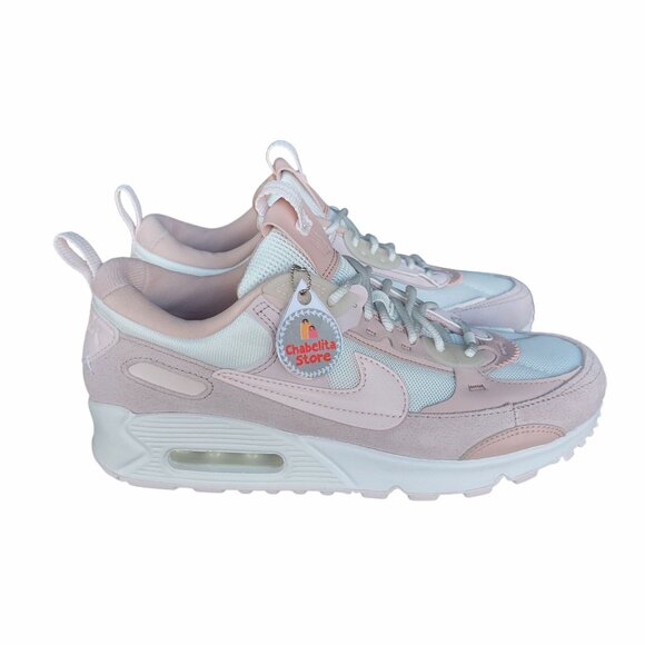 ⭐Women Shoes Sz 9.5 Nike Air Max 90 Futura Barley Rose Pink Sneakers DM9922-104 - Picture 3 of 8